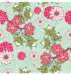 Cute seamless wallpaper vector image