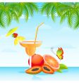 Tropical island vector image