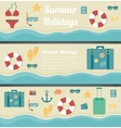 Summer travel banners Summer holidays background Summer travel banners Summer holidays background vector image
