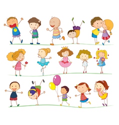 Cute Family and Kids vector image
