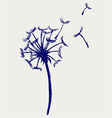 Blow Dandelion vector image