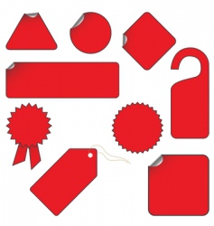 Blank signs vector image