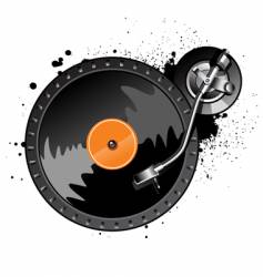 Turntable vector image