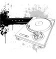 Turntable vector image