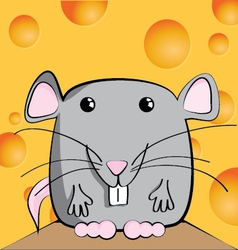 Cute mouse cartoon character vector image
