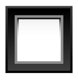 Black photo frame vector image