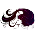 Beautiful young woman vector image