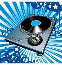 Turntable vector image