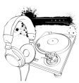 Turntable vector image