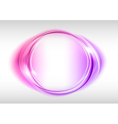 Abstract round on white purple vector image