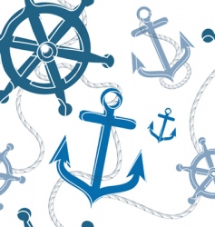 Nautical pattern vector image