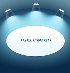 Studio background with frame vector image
