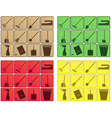 Set of cleaning icons vector image