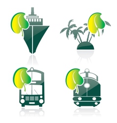 Icon on a theme ecology vector image