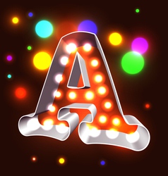 Retro vegas ABC vector image