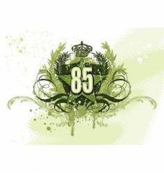 Heraldic composition vector image