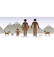 Happy growing family vector image