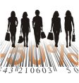 Shopping discount fifty percent vector image