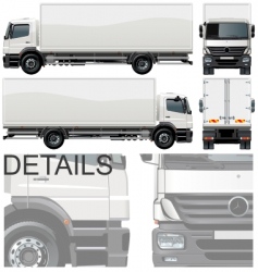 Delivery cargo truck vector image