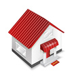 House icon isolated on white background House icon isolated on white background vector image