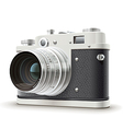 Old photo camera vector image