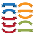 Set of old ribbon banner eps10 vector image