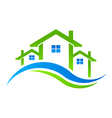 Houses Real Estate logo Houses Real Estate logo vector image