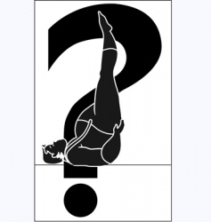 Yoga man vector image