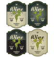 Labels for wine vector image