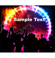 Disco party background vector image