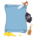 Pirate background vector image