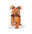 Dog with the collar vector image