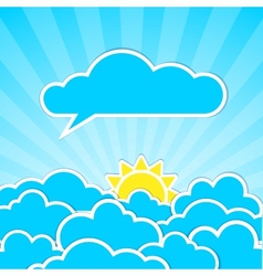 Clouds frames vector image