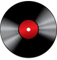 Black vinyl record isolated on white background vector image
