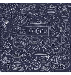 Food sketch vector image