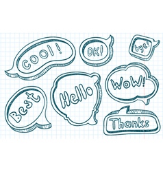 Speech bubbles vector image