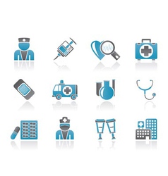 Medicine and healthcare icons vector image