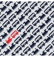 Silhouette train vector image