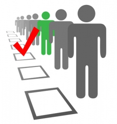 Election boxes vector image