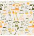 Vintage Afternoon Tea Pattern vector image
