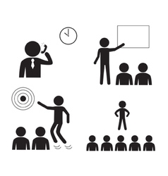 Marketing man Icons vector image