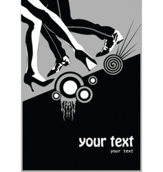 Dancing poster vector image