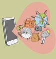 Smartphone vector image