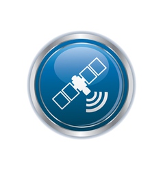 Communication satellite icon vector image