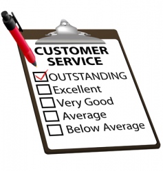 Customer service vector image
