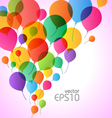 Balons background vector image