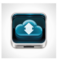 Cloud computing xxl icon vector image