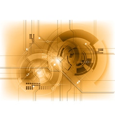 Tech background in the bronze color vector image