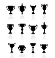 Set of sports trophies vector image