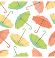 Umbrellas seamless pattern vector image